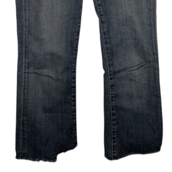 MOTHER The Insider Crop Step Fray Girl Crush High Rise Waist Bootcut Leg Jeans 4 - Picture 7 of 10